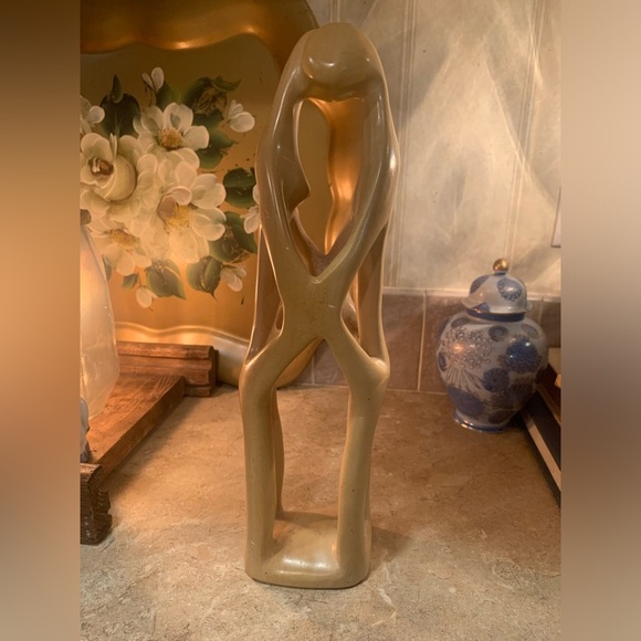 African Abstract Soap Stone Art LOVERS Sculpture Figurine from KENYA - Picture 2 of 7